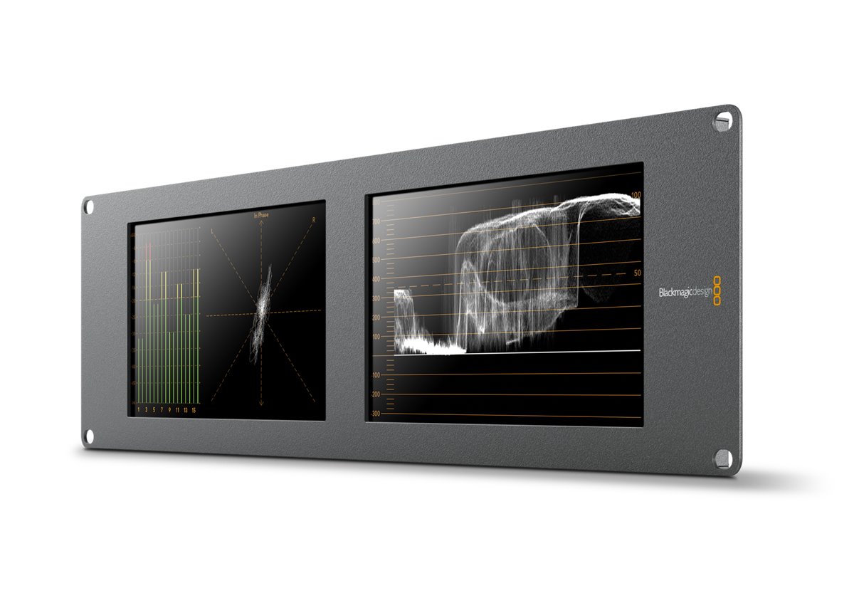 Blackmagic SmartScope Duo 4K waveform vectorscope monitor