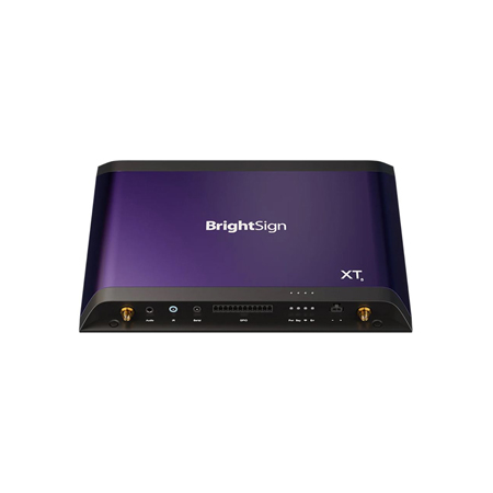 BrightSign XT245 8K HDR10 digital signage media player with dual HDMI and PoE