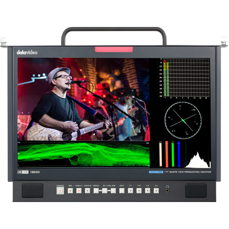 Datavideo TLM-170KM 4K 17-inch ScopeView rackmount production monitor