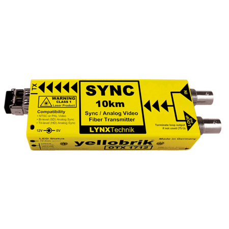 LYNX Technik yellobrik OTX 1712 fiber optic transmitter