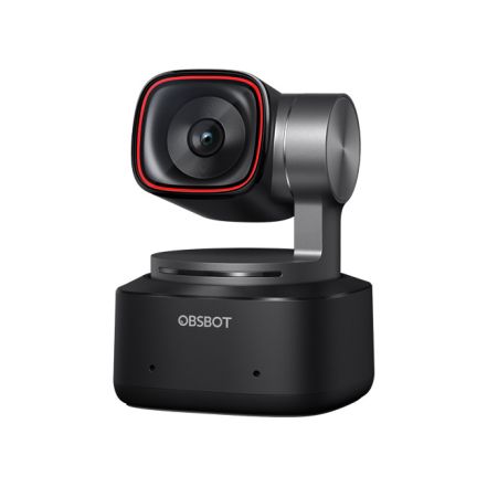 OBSBOT Tiny 2 desktop AI-tracking PTZ webcam
