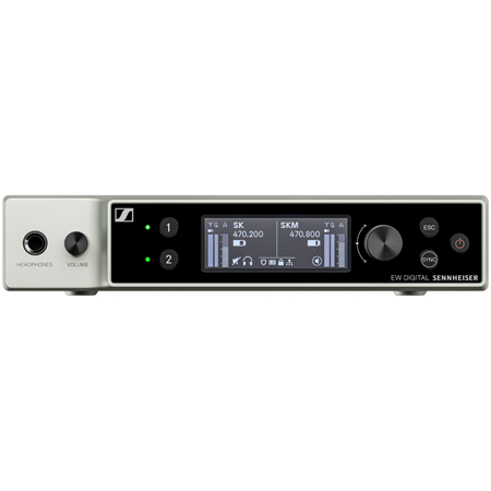 Sennheiser EW-DX EM 2 two-channel half-rack digital wireless mic receiver