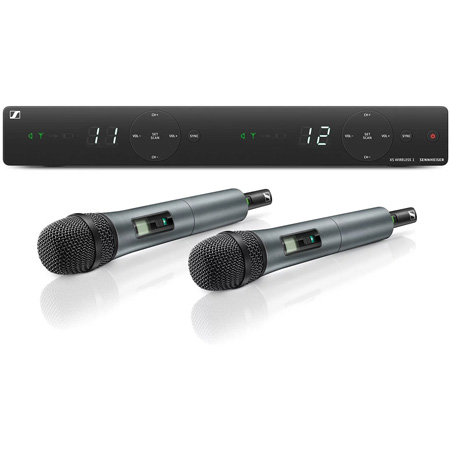 Sennheiser XSW 1-825 DUAL two-channel wireless vocal set with two handheld mics