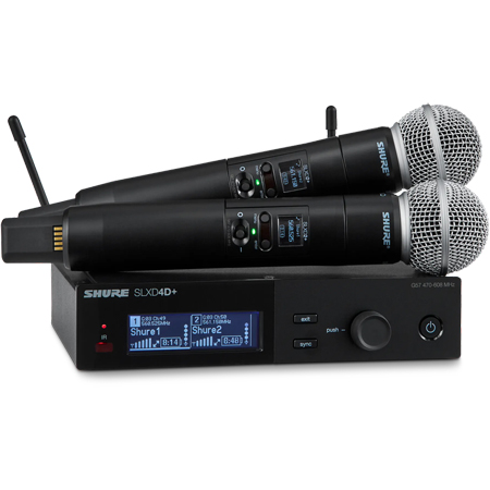 Shure SLXD24D dual-channel digital wireless microphone system