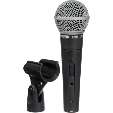 Shure SM58S dynamic vocal microphone with on/off switch