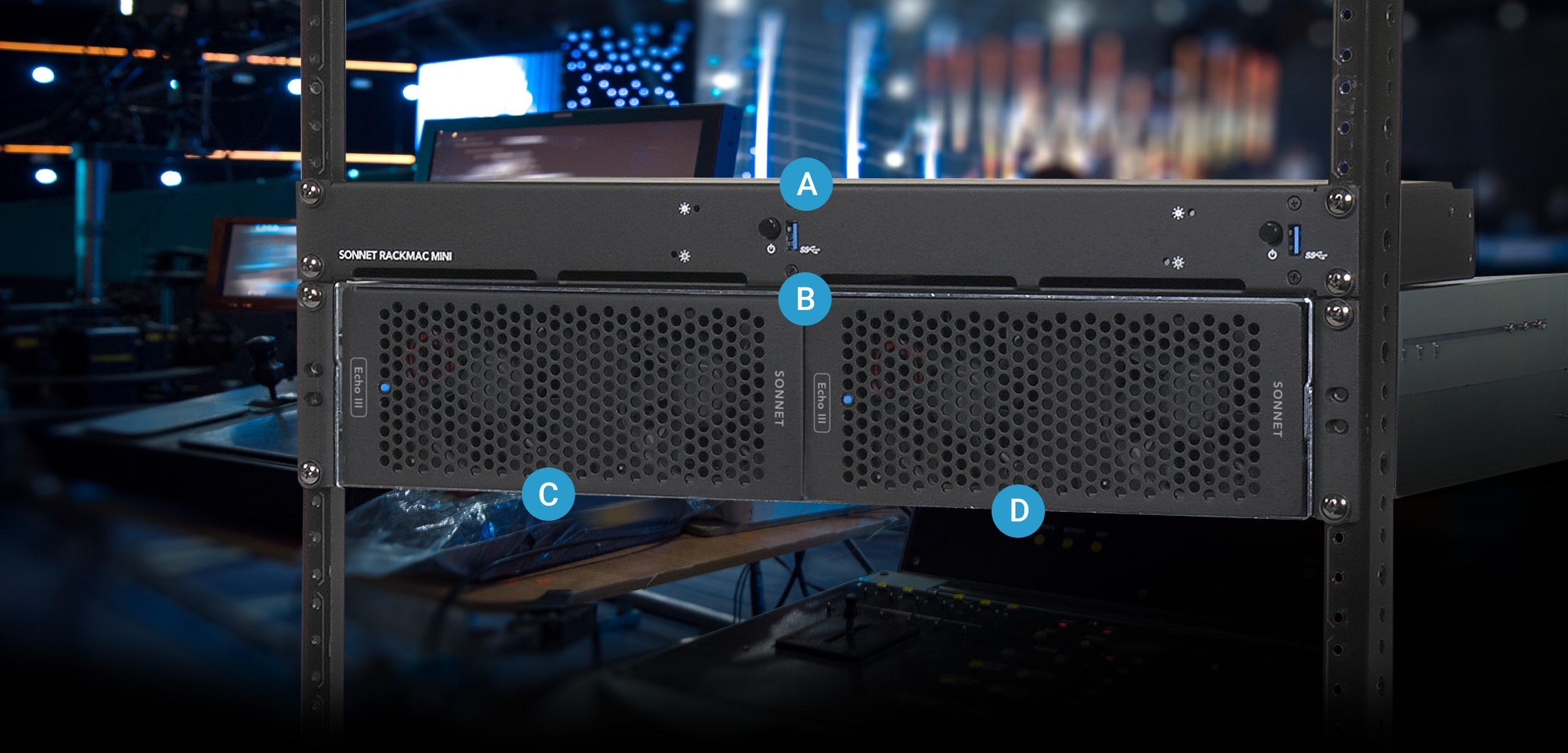 Sonnet DuoModo dual-module rackmount enclosure with Echo III modules