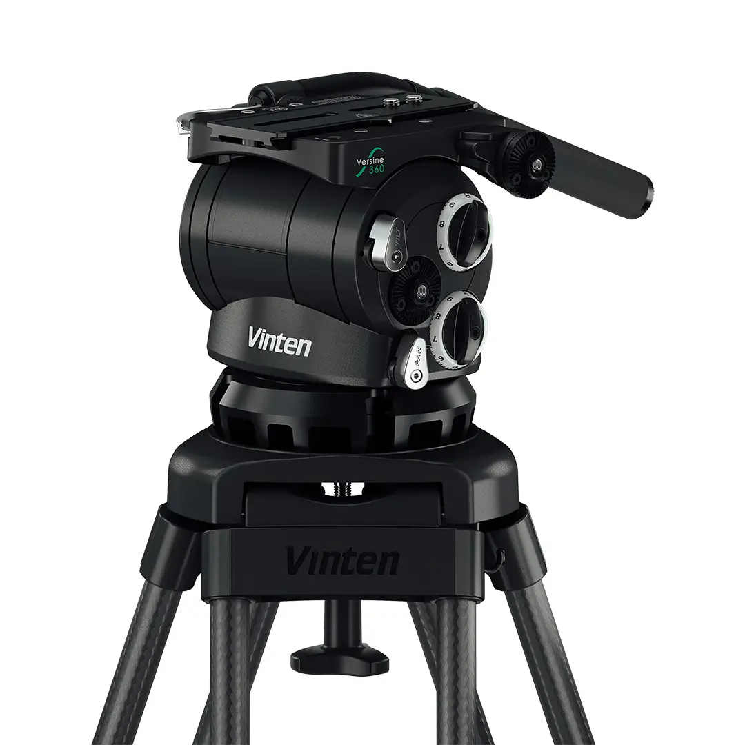 Vinten Versine 360 fluid head for fixed camera positions